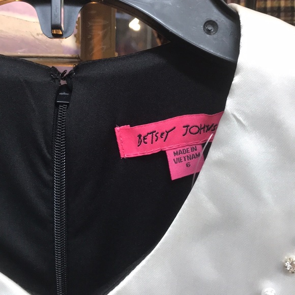 Betsy Johnson dress lined dress black/white,NWT - Picture 13 of 16